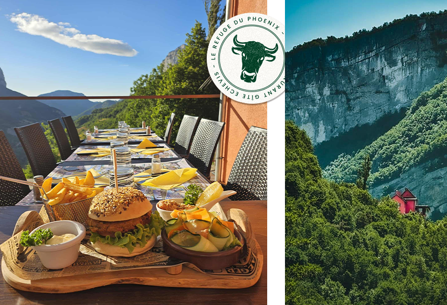 Le Restaurant - Le Refuge Du Phoenix - Restaurant Saint Jean en Royans - restaurant a faire ECHEVIS